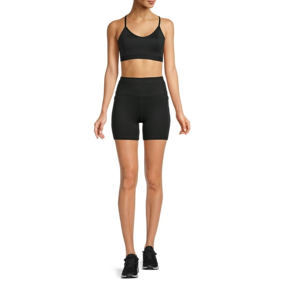 Athletic Works Women's Racerback Sports Bra, Sizes XS-XXXL