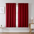 thumbnail image 1 of Cortinas Chyhomenyc, 2 paneles, 102 x 160 cm, lino sintético rojo, 1 of 9
