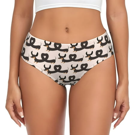 Womens Underwear  Cute puppy D No Show Seamless Underwear  Soft Comfy Stretch Panties  Hipster Ladies Panties Bikini Underwear Briefs