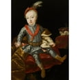 thumbnail image 3 of Follower of Martin van Meytens the Younger 14x18 Black Modern Framed Museum Art Print Titled - Portrait of Archduke Joseph of Habsburg (1741-1790), Later Emperor Joseph II (18th Century), 3 of 5