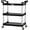 Black 34.8''L x 17.4''W x 38.6''H, variant on TUFFIOM 3-Tier Plastic Service Utility Cart with Wheels, Heavy Duty 390lbs Capacity,  Rolling Ideal for Restaurant, Foodservice, Office, Warehouse, Black 34.8''L x 17.4''W x 38.6''H
