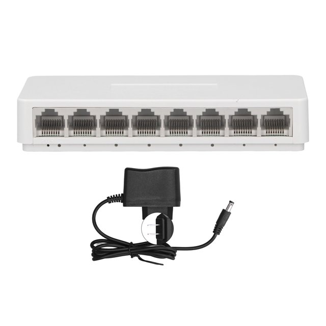 Conmutador Ethernet Gigabit no administrado de 8 puertos Hub de red doméstica Divisor Ethernet para cámara de vigilancia