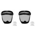thumbnail image 1 of Dsseng Face Shield  Anti-Dust & Fog- Face Shield Anti-Fog Protective Full Face Shield (Black frame with transparent side) Dust Super Protective for Grinding and Cutting, 1 of 7