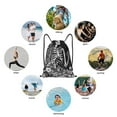thumbnail image 6 of Sikiie Gothic Skull Floral Art Drawstring Backpack Drawstring Bags, Draw String Back Bag for Sports, Gym, Travel, Swimming, Beach-Medium, 6 of 6