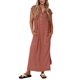 thumbnail image 1 of Vestido de verano KIRUNDO de punto acanalado Henley Maxi Brick Red, 1 of 6