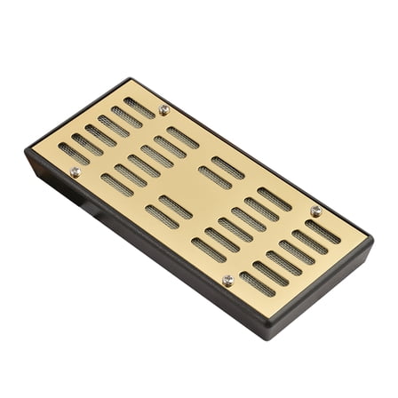 LOLIPPYY Cigar Humidor Accessory Golden Metal Humidifier for Home and Travel Use