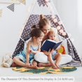 thumbnail image 4 of Sea Turtles Round Soft Area Rugs 2.6ft Anti-Slip Cute Circle Carpet for Teen Girls Room, Circular Rug for Nursery Room, Dorm, Cute Room Decor for Baby, 4 of 7