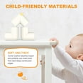 thumbnail image 4 of Baby Proofing Corner Guards, 8 Pack Pre-Taped Table Corner Protector for Baby, Soft Rubber Foam Furniture Corner Bumper Guards for Fireplace, Table, Stair, Cabinet, 4 of 7