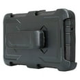 thumbnail image 3 of LG Phoenix 3, LG Risio 2, LG Fortune Case, Triple Protection w/ Built in Screen Protector Heavy Duty Holster Combo Clip Cover - Black, 3 of 4