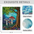 thumbnail image 3 of Diamond Art Kit for Adults, Colorful Mushrooms Stained Glass Art Diamond Painting for Adults Beginners, DIY Diamond Art Painting Kits, 5D Diamond Painting Crafts for Home Decor 12x16 Frameless, 3 of 7