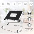 thumbnail image 2 of Support d'Ordinateur Portable Réglable, Bureau en Aluminium Pliable, Plateau Portable Portable Portable avec Ventilateur de Refroidissement Compatible MacBook Air Pro XPS iPad, 2 of 7