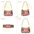 thumbnail image 7 of FORMRS Womens Shoulder Bag with Chain Strap Clutch Purse Cute Tote Handbag, Cute Doughnuts Pattern, 7 of 7
