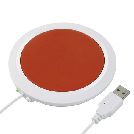 

PU Heat-resistant Electric Insulation Coaster USB Warm Cup Mat Warmer Pad Heating Device Office Coffee Tea Warmer Pad Mat Table