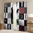 thumbnail image 2 of Feelyou Cartoon Golf Print Black Out Curtains, Eat Sports Sleep Curtains Pack of 2 (42x63 Each), Teens Kids Boys Girls Bedroom Curtains, Black Out Curtains Decor, 2 of 6