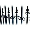 thumbnail image 5 of ALEKO Steel Dual Swing Black Driveway Gate Venice Style 12 x 6 feet, 5 of 15