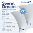 thumbnail image 3 of 550FP Goose Down Pillow - Soft - Standard Size - 1 Pack, 3 of 9