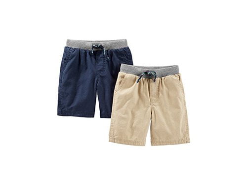 Simple Joys by Carters Boys Multi-Pack Knit Shorts 18 Months Light Grey/Navy