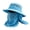 Blue, variant on Sun Bucket Hat for Men and Women, Detachable Face Cover Sun Hats,Wide Brim Fish Hat with Neck Flap UV Protection for Hiking