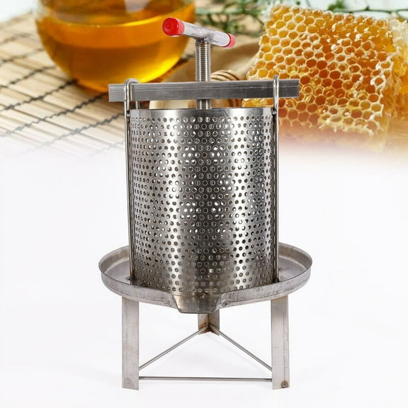 Honey Press Extractor Beekeeper Tool with Stainless Steel Press