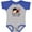 Baseball Heather and Royal, variant on Inktastic Nana and Papa Love Me Baby Boys or Girls Baby Bodysuit