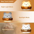 thumbnail image 3 of Baby Night Light, Bedroom Night Light, Portable Child Night Light, Portable USB Charging Night Lamp Yellow Light For Reading, Sleeping and Relaxing, Baby Night Light For Bedroom, 3 of 9