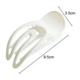 thumbnail image 2 of Opolski Hair Claw Clip Women Hair Claw Solid Color Anti-slip Teeth Hair Clip Strong Grip Back Head Hair Claw Shower Hair Clamp Hair Styling Tool Hair White, 2 of 8