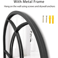 thumbnail image 2 of VLUSH Arch Wall Mounted Mirror, 24"x38" Bathroom Mirror for Wall, Black Metal Frame Vanity Mirror for Bedroom, 2 of 6