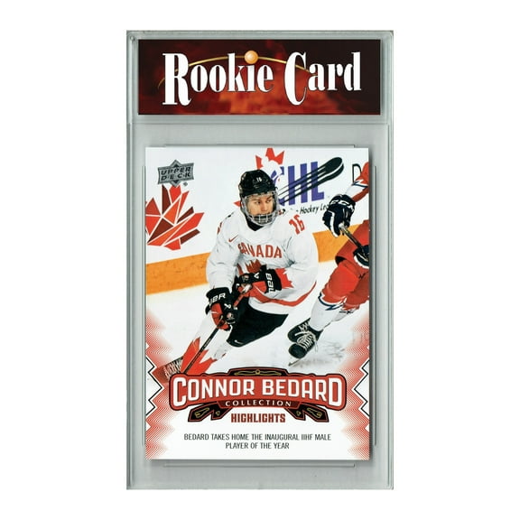Certified Mint  2023 Upper Deck Connor Bedard Collection #4 Player of the Year Rookie Card