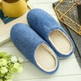 thumbnail image 7 of nsendm Male Shoes Adult Mens Slippers Size 9 Memory Foam Floor Shoes Men Warm Winter Soft Plush Men's slipper Size 14 Slippers for Men Navy 8, 7 of 7