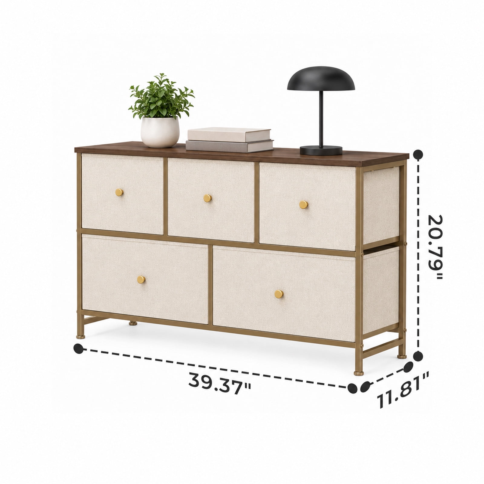 Alvantor 5/7 Drawer Fabric Dresser, Storage Tower for Bedroom and Closet, Chest of Drawers with Sturdy Steel Frame & Wooden Top for Living Room, Entryway