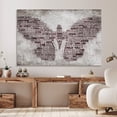 thumbnail image 7 of Vintage Butterfly Wall Art with Inspirational Quote Canvas Paintings for Home Office Living Room Modern Motivational Animal Artwork Home Decor Stretched(36" W x 24" H，Framed), 7 of 7