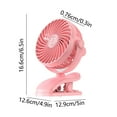 thumbnail image 3 of EUDIDV Portable Fan Fans For Everywhere Powerful Airflow Silent Oscillating Table Fan Bedroom Fan 720 Degree Adjustable Tilt 3 Speeds;Suitable for Indoor and Outdoor Use, 3 of 6