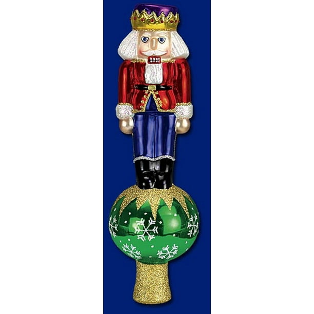Nutcracker Old World Christmas Blown Glass Tree Topper 50005 Walmart