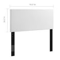 thumbnail image 4 of Modway Taylor King and California King Faux Leather Headboard in White, 4 of 7