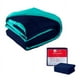 thumbnail image 1 of EDREDÓN C/ FUNDA DECORATIVA 2 VISTAS ATLAS TURQUESA / AZUL MARINO QS, 1 of 9