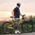 thumbnail image 3 of Juuar 26" Mountain Bike for Men Women, 21 Speed Disc Brake Comfort Steel Frame City Commuter Bicycle, Yellow, 3 of 9
