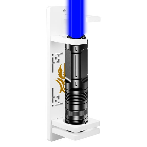 Threns Wood Light Sword Stand Wall Display Vertical Light Sword Holder Wall Mount with Screws and Screwdriver for Display Present for Collectors