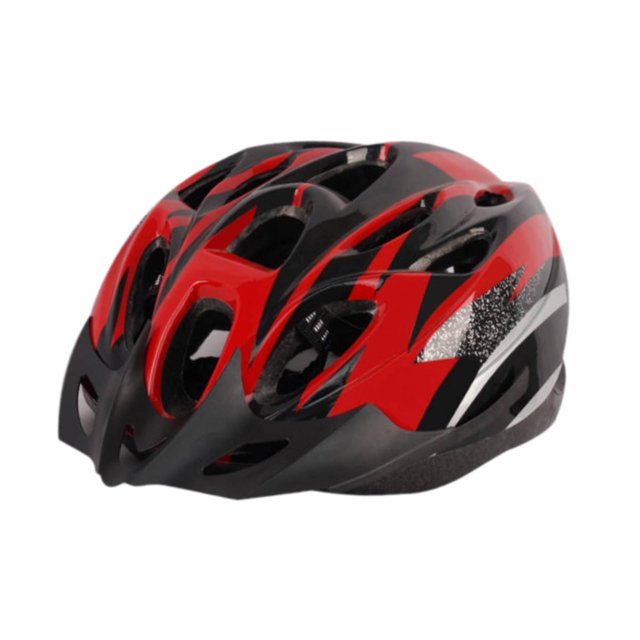 ZheElen Cycling Helmet Lightweight Mountain Adjustable Protective Gear With Visor For Outdoor Riding Adventures Bike Helmet Red 26x22x13cm