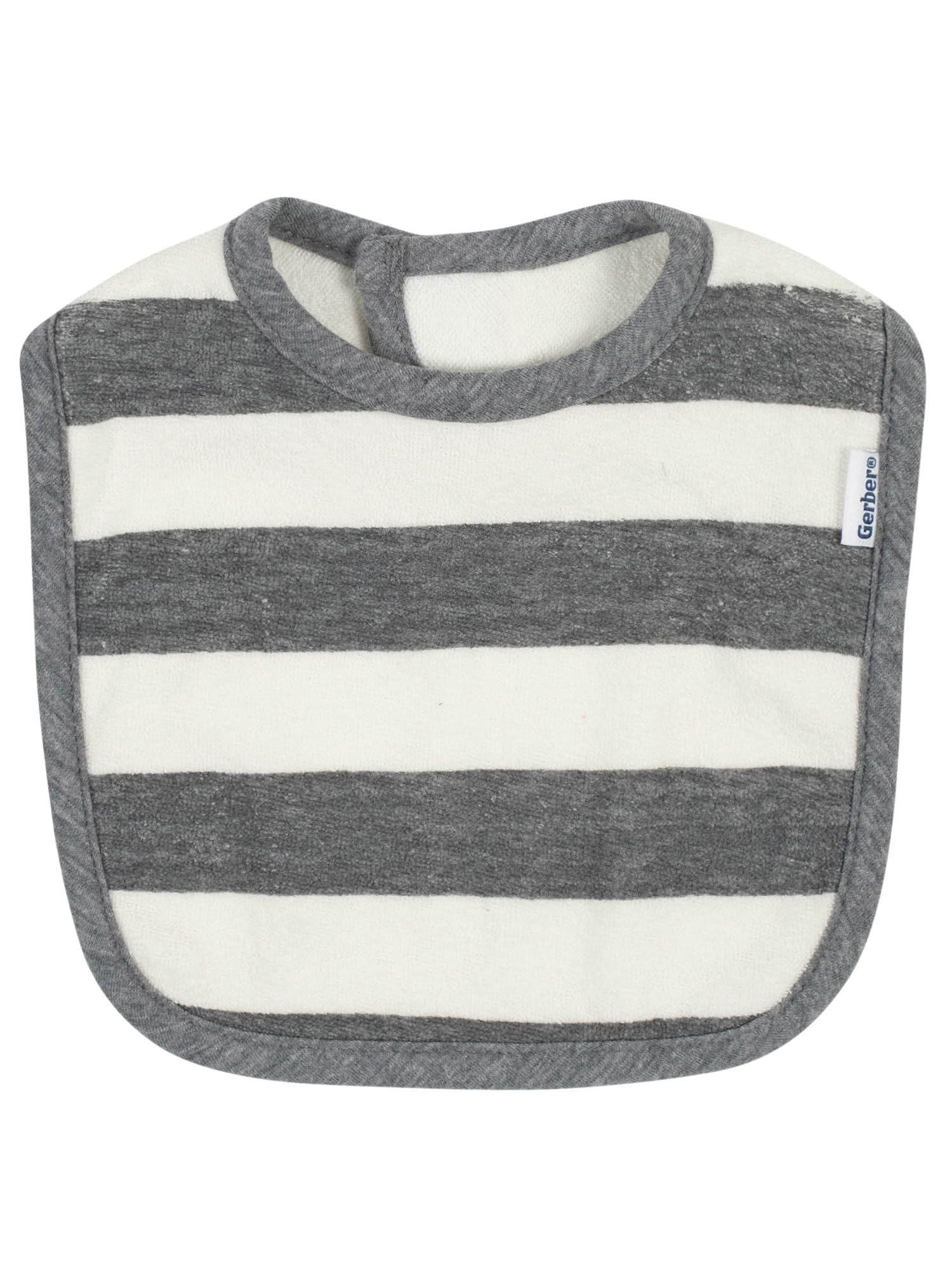Gerber Baby Boy Terry Bibs, 3-Pack (One Size)