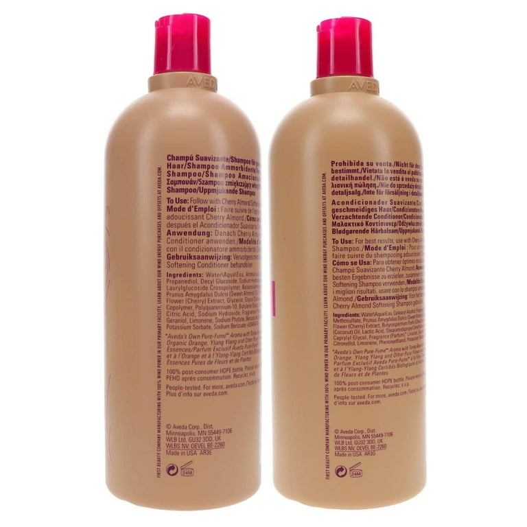 Aveda Cherry Almond Softening Shampoo and Conditioner, 33.8