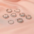 thumbnail image 4 of 8pcs/set Fashion Simple Toe Ring Adjustable Foot Beach Jewelry-wtake, 4 of 5