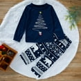thumbnail image 2 of GRNSHTS Baby Boys Girls Matching Christmas Clothes Print Top T-Shirt and Red Plaid Pants Winter Outfits (Navy blue,5-6T), 2 of 14