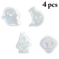thumbnail image 2 of Coofit 4PCS Resin Casting Mold Set Assorted Silicone Resin Mold Cake Mold for Halloween, 2 of 9