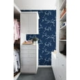 thumbnail image 3 of NextWall Navy & Blue Jay Cherry Blossom Floral Peel and Stick Wallpaper, 3 of 4