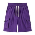 thumbnail image 5 of BLCHUNen Plus Size Mens Cargo Shorts Quick Drying Breathable Drawstring Work Shorts with Pockets,M-5XL, 5 of 8