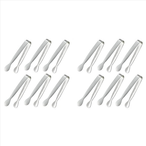 New Arrivals 12PCS Mini Small Tiny Tongs, 4.25Inch Stainless Steel Tongs for Serving Food, Kitchen 304stainless