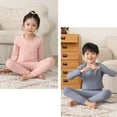 thumbnail image 5 of XBASW Toddler Kids Thermal Underwear Set Soft Long Johns Sets Teen Fall Winter PJS Outfit for Boys Girls 5-14 Y, 5 of 11