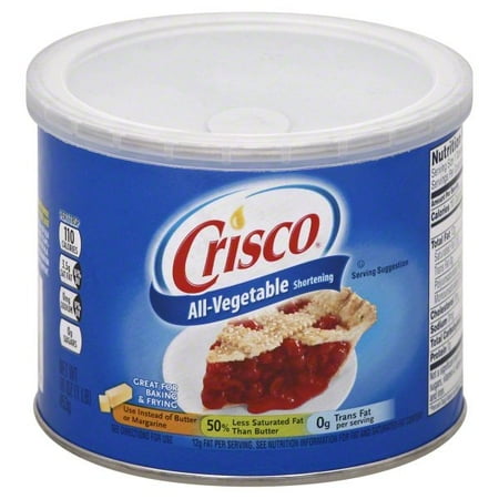 (3 pack) (3 Pack) Crisco All-Vegetable Shortening, 16-Ounce
