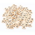 thumbnail image 1 of 100pcs Scrabble Tiles Letters Alphabet Wooden Pieces Numbers Pendants Spelling, 1 of 7