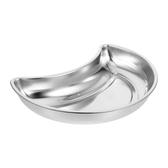 Hytrove Half-Moon Metal Tray Designed from 304 Stainless Steel for Stylish Home Decor 1Pack